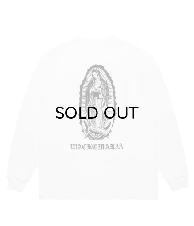 画像1: WACKO MARIA (WASHED HEAVY WEIGHT CREW NECK LONG SLEEVE T-SHIRT TYPE-1) WHITE