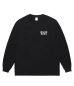 画像2: WACKO MARIA (WASHED HEAVY WEIGHT CREW NECK LONG SLEEVE T-SHIRT TYPE-1) BLACK (2)