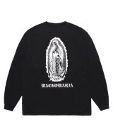 WACKO MARIA (WASHED HEAVY WEIGHT CREW NECK LONG SLEEVE T-SHIRT TYPE-1) BLACK