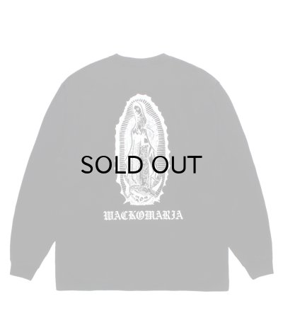 画像1: WACKO MARIA (WASHED HEAVY WEIGHT CREW NECK LONG SLEEVE T-SHIRT TYPE-1) BLACK