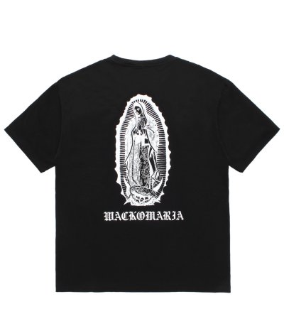 画像1: WACKO MARIA (WASHED HEAVY WEIGHT CREW NECK T-SHIRT TYPE-1) BLACK
