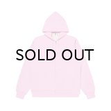 BLACK EYE PATCH (SMALL OG THERMAL ZIP HOODIE) PINK