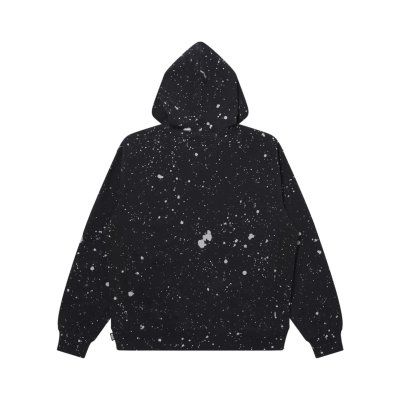 画像2: BLACK EYE PATCH (SPLATTERED REFLECTOR HWC LABEL HOODIE) BLACK