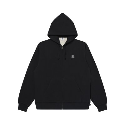 画像1: BLACK EYE PATCH (SMALL OG THERMAL ZIP HOODIE) BLACK