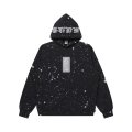 BLACK EYE PATCH (SPLATTERED REFLECTOR HWC LABEL HOODIE) BLACK
