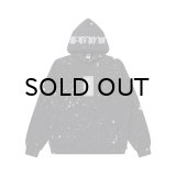 BLACK EYE PATCH (SPLATTERED REFLECTOR HWC LABEL HOODIE) BLACK