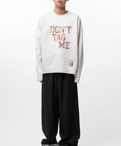 画像2: Maison MIHARA YASUHIRO (Don't Tag Me Printed Sweatshirt) WHITE
