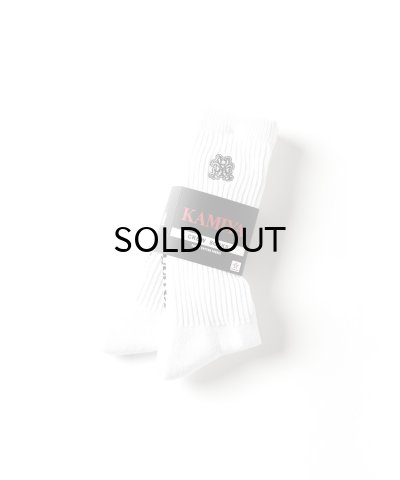画像2: KAMIYA ("KMY" 2-Pack Cotton Crew Socks) WHITE