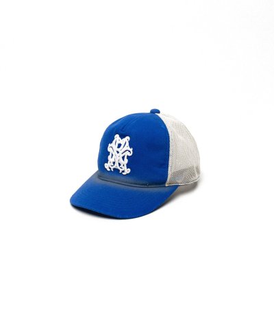 画像1: KAMIYA ("KMY" Distressed Mesh Cap) BLUE