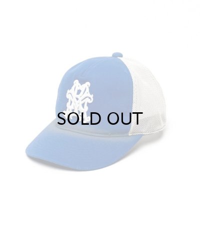 画像1: KAMIYA ("KMY" Distressed Mesh Cap) BLUE