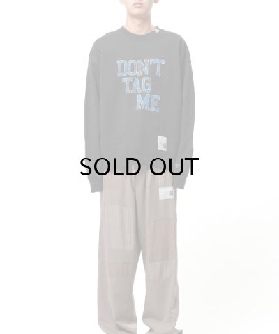 画像2: Maison MIHARA YASUHIRO (Don't Tag Me Printed Sweatshirt) BLACK