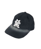 KAMIYA ("KMY" Distressed Cap) BLACK
