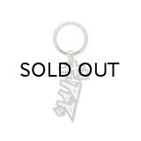 BLACK EYE PATCH (INITIAL D KEY RING) SILVER