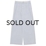 DAIRIKU (WIDE TWO TUCK CHINO PANTS) BLUE