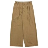 DAIRIKU (WIDE TWO TUCK CHINO PANTS) BEIGE