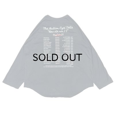 画像2: DAIRIKU (BUTTON EYE DOLL RAGLAN TAG TOUR TEE) BLACK -30% OFF-