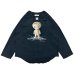画像1: DAIRIKU (BUTTON EYE DOLL RAGLAN TAG TOUR TEE) BLACK (1)