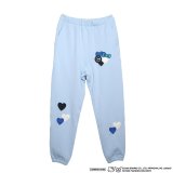 COIN PARKING DELIVERY × SANRIO CHARACTERS (PATCHWORK SWEAT PANTS) L.BLUE