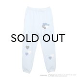 COIN PARKING DELIVERY × SANRIO CHARACTERS (PATCHWORK SWEAT PANTS) L.BLUE