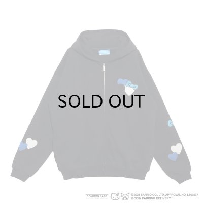 画像1: COIN PARKING DELIVERY × SANRIO CHARACTERS (ZIP SWEAT HOODIE) BLACK