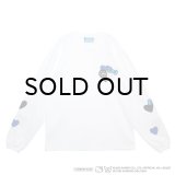 COIN PARKING DELIVERY × SANRIO CHARACTERS (PATCHWORK L/S TEE) WHITE