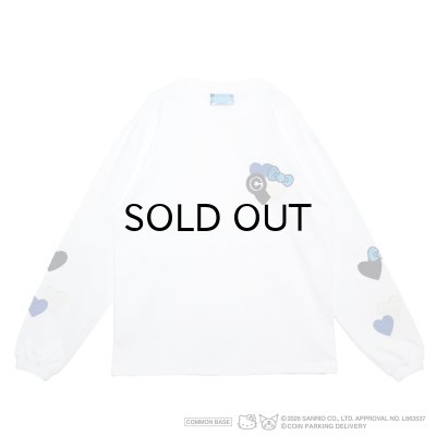 画像1: COIN PARKING DELIVERY × SANRIO CHARACTERS (PATCHWORK L/S TEE) WHITE