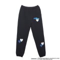 COIN PARKING DELIVERY × SANRIO CHARACTERS (PATCHWORK SWEAT PANTS) BLACK