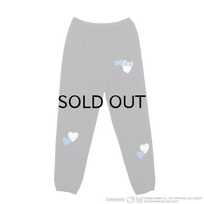画像1: COIN PARKING DELIVERY × SANRIO CHARACTERS (PATCHWORK SWEAT PANTS) BLACK