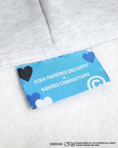 画像10: COIN PARKING DELIVERY × SANRIO CHARACTERS (ZIP SWEAT HOODIE) H.GREY