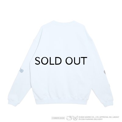 画像2: COIN PARKING DELIVERY × SANRIO CHARACTERS (PATCHWORK SWEATSHIRT) L.BLUE