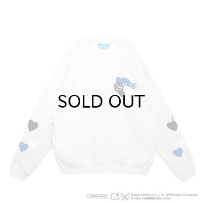 画像1: COIN PARKING DELIVERY × SANRIO CHARACTERS (PATCHWORK SWEATSHIRT) H.GREY