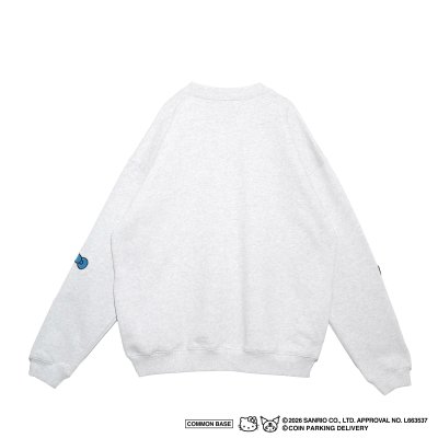 画像2: COIN PARKING DELIVERY × SANRIO CHARACTERS (PATCHWORK SWEATSHIRT) H.GREY