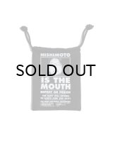 NISHIMOTO IS THE MOUTH (BIG DRAWSTRING BAG) BLACK