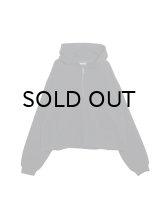 NISHIMOTO IS THE MOUTH (WIDE ZIP SWEAT HOODIE) BLACK