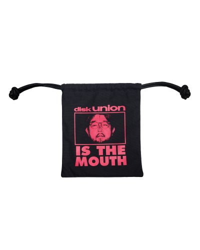 画像1: NISHIMOTO IS THE MOUTH (diskunion BIG DRAWSTRING BAG) BLACK
