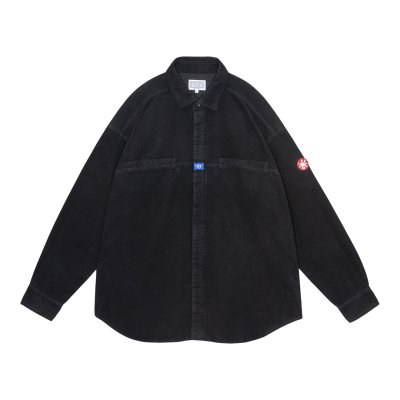 画像1: C.E (BRUSHED COTTON DESIGN BIG SHIRT) BLACK