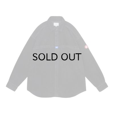 画像1: C.E (BRUSHED COTTON DESIGN BIG SHIRT) BLACK