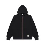 BLACK EYE PATCH (BRAND ORIGIN COLORED ZIP HOODIE) BLACK