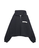 NISHIMOTO IS THE MOUTH (WIDE ZIP SWEAT HOODIE) BLACK