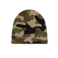 BLACK EYE PATCH (RHINESTONED SCRIPT SINGLE BEANIE) W.CAMO