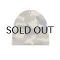 BLACK EYE PATCH (RHINESTONED SCRIPT SINGLE BEANIE) W.CAMO