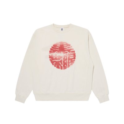 画像1: BLACK EYE PATCH (KAMON CREW SWEAT) OFF WHITE