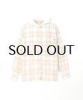 KAMIYA (Distressed Hooded Checked Shirt) YELLOW