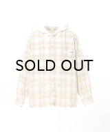 KAMIYA (Distressed Hooded Checked Shirt) YELLOW