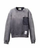 Maison MIHARA YASUHIRO (Sun Faded Like Sweatshirt) BLACK