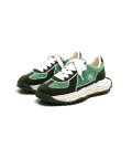 Maison MIHARA YASUHIRO ("LARRY" OG SOLE CHENILLE EMBROIDERY CANVAS LOW-TOP SNEAKER) GREEN