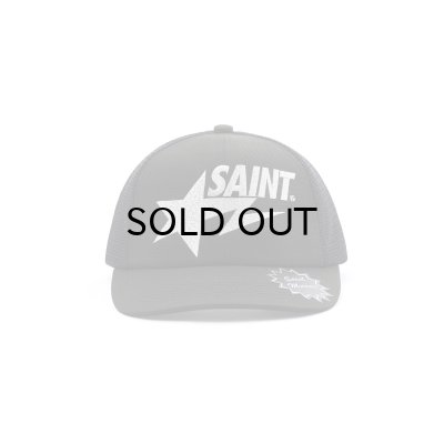 画像1: SAINT Mxxxxxx (BAPE_MESH CAP) BLACK