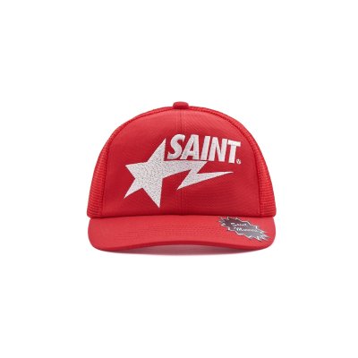 画像1: SAINT Mxxxxxx (BAPE_MESH CAP) RED