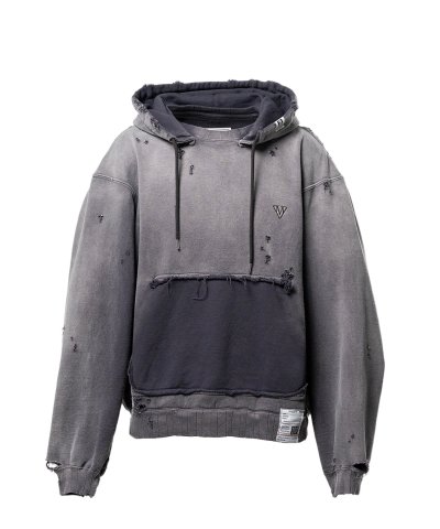 画像1: Maison MIHARA YASUHIRO (Sun Faded Like Hoodie) BLACK