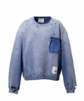 Maison MIHARA YASUHIRO (Sun Faded Like Sweatshirt) BLUE